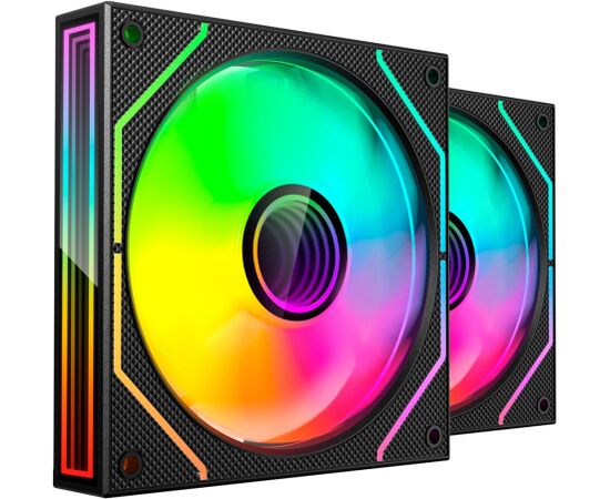 Tacens Mars Gaming MF3DPROX2 computer cooling system Computer case Fan 12 cm Black Korpusu dzesēšana