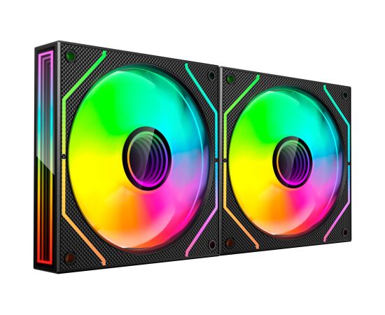 Tacens Mars Gaming MF3DPROX2 computer cooling system Computer case Fan 12 cm Black Korpusu dzesēšana
