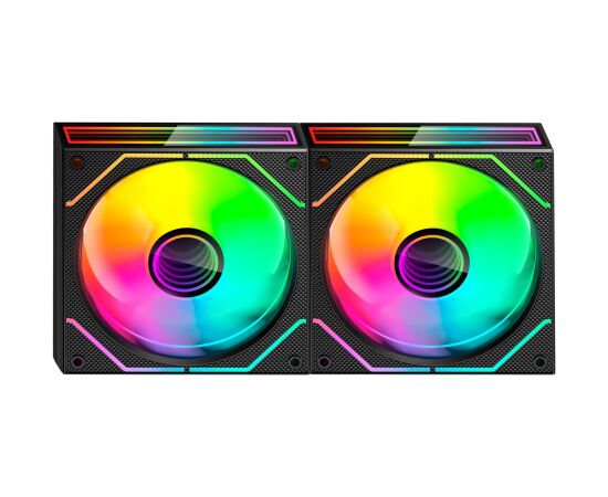 Tacens Mars Gaming MF3DPROX2 computer cooling system Computer case Fan 12 cm Black Korpusu dzesēšana