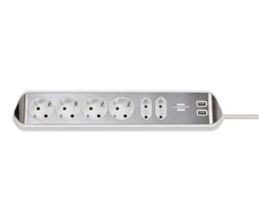 Pagarinātājs Brennenstuhl estilo; 2 m; 2x USB-A Strāvas pagarinātāji