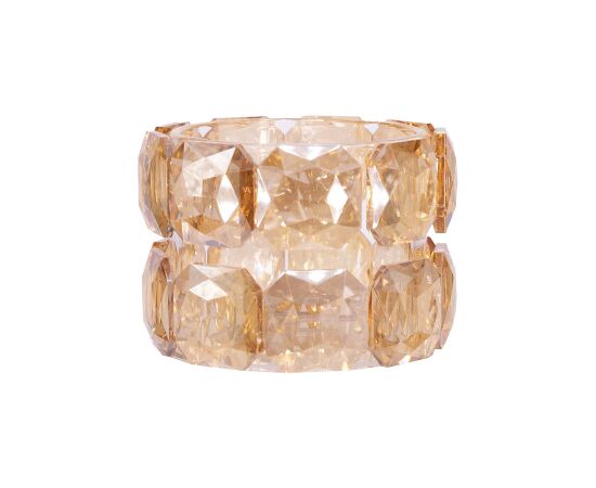 Candle holder CHANLE D7xH5.5cm, golden Новости, мебель, дом