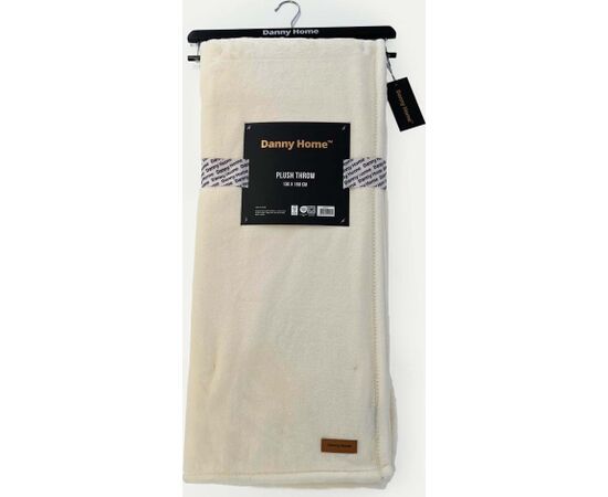 Blanket PLUSH XL 220x200cm, cream white Новинки Для дома и сада 