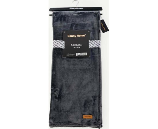 Blanket PLUSH XL 220x200cm, dark grey Новинки Для дома и сада 