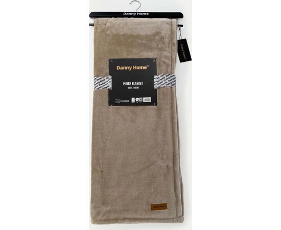 Blanket PLUSH XL 220x200cm, dark beige Новинки Для дома и сада 