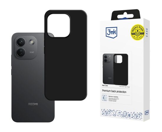Case 3mk Matt Case Xiaomi Redmi Note 17 Pro Max 5G black Neoriģinālie Maciņi