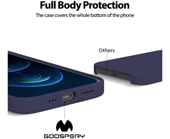 Case Mercury Pure Magsafe Silicon Case Samsung A576 A57 5G dark blue Neoriģinālie Maciņi