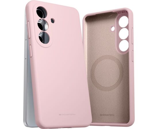 Case Mercury Pure Magsafe Silicon Case Samsung A576 A57 5G pink sand Neoriģinālie Maciņi