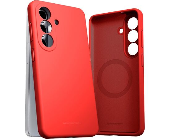 Case Mercury Pure Magsafe Silicon Case Samsung A576 A57 5G red Neoriģinālie Maciņi