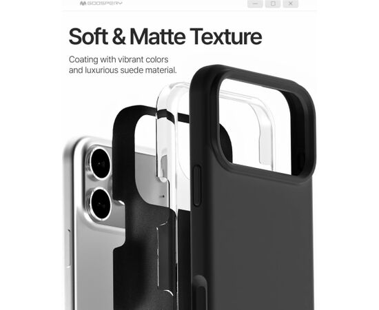 Case Mercury Pure Magsafe Silicon Case Apple iPhone 17 Pro Max/18 Pro Max red Neoriģinālie Maciņi