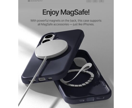 Case Mercury Pure Magsafe Silicon Case Apple iPhone 17 dark blue Neoriģinālie Maciņi