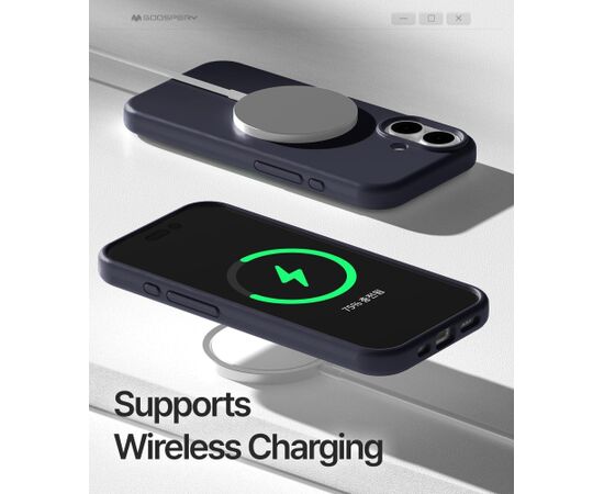 Case Mercury Pure Magsafe Silicon Case Apple iPhone 17 dark blue Neoriģinālie Maciņi