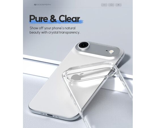 Case Mercury Jelly Clear Apple iPhone 17 transparent Neoriģinālie Maciņi