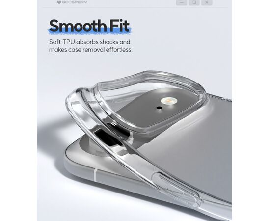 Case Mercury Jelly Clear Apple iPhone 17 transparent Neoriģinālie Maciņi