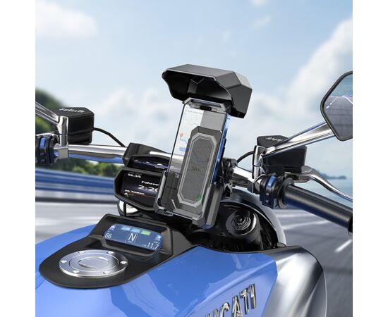 Bicycle, motorcycle phone holder Hoco H31 black Telefonu Turētāji Auto Velo Moto