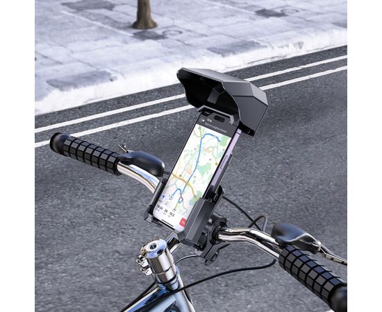 Bicycle, motorcycle phone holder Hoco H31 black Telefonu Turētāji Auto Velo Moto