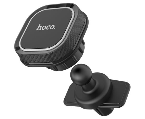Car phone holder Hoco CA52 for using on ventilation grille, magnetic, black-gray Telefonu Turētāji Auto Velo Moto