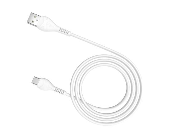 USB кабель HOCO X37 Cool Power "Type-C" 1.0m белый Дата USB-кабели