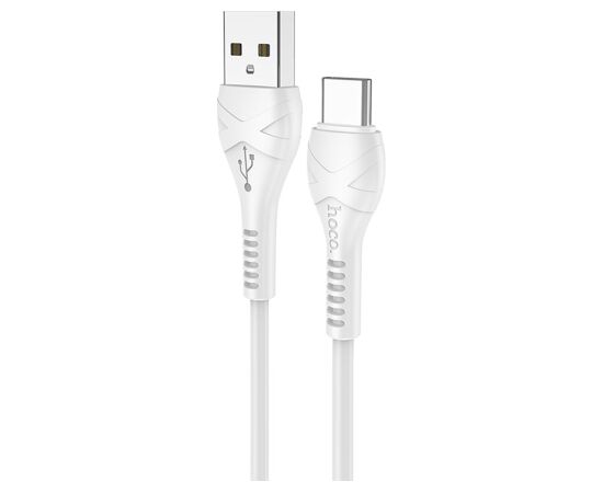 USB кабель HOCO X37 Cool Power "Type-C" 1.0m белый Дата USB-кабели