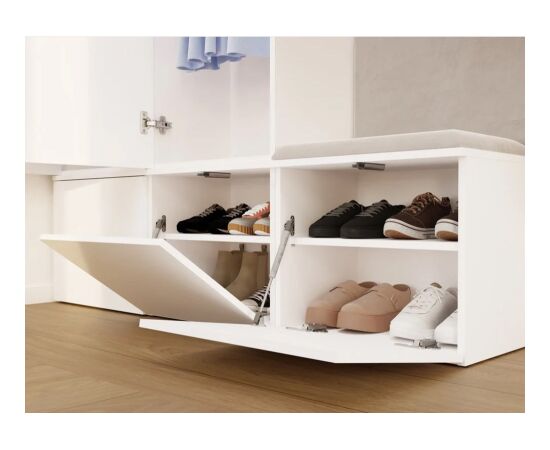 Top E Shop HAGA II 1SZ1W Wardrobe, White Jaunumi -Dārzam