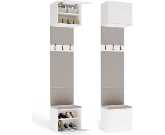 Top E Shop HAGA 1SZ White Coat Rack Jaunumi -Dārzam