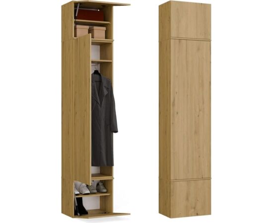 Top E Shop HAGA Wardrobe – Artisan Oak Skapji