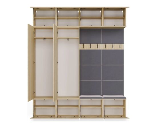 Top E Shop HAGA IV 2SZ2W Wardrobe – Sonoma Oak Jaunumi -Dārzam