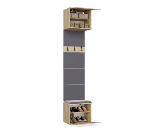 Top E Shop HAGA 1SZ Coat Rack – Sonoma Oak Jaunumi -Dārzam