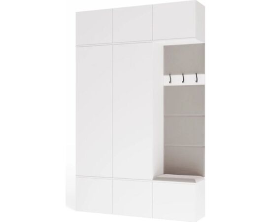 Top E Shop HAGA III 2SZ1W Wardrobe, White Jaunumi -Dārzam