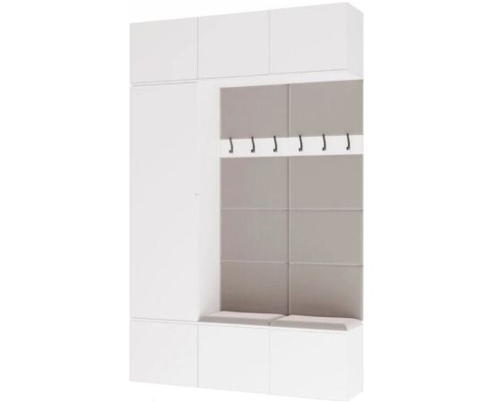 Top E Shop HAGA III 1SZ2W Wardrobe, White Jaunumi -Dārzam