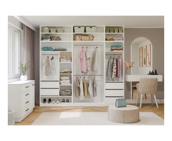 Top E Shop OPENO 60 WHITE Extension Unit – Modular Wardrobe Shelf, 60 cm, for the Bedroom Jaunumi -Dārzam
