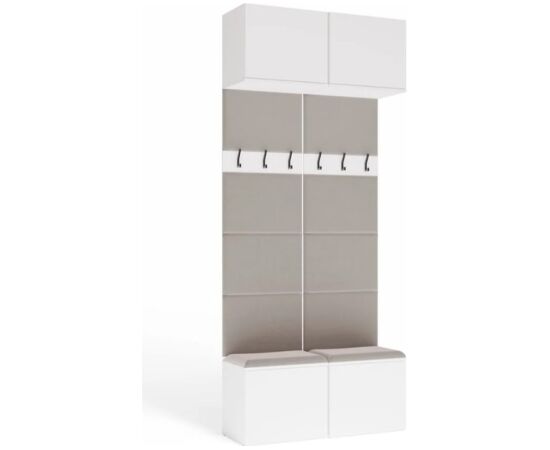 Top E Shop HAGA II 2W White Wardrobe Jaunumi -Dārzam