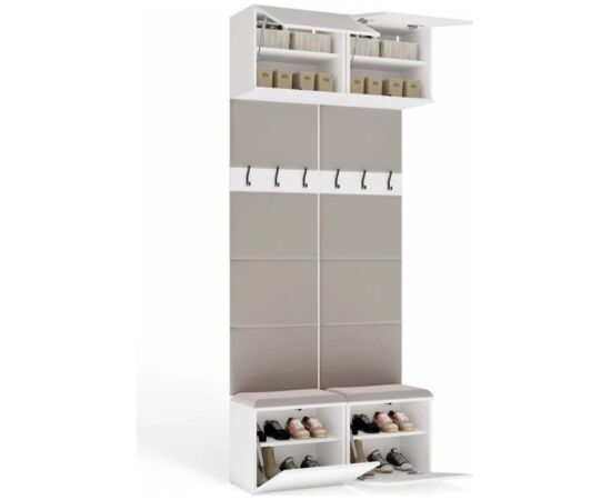Top E Shop HAGA II 2W White Wardrobe Jaunumi -Dārzam