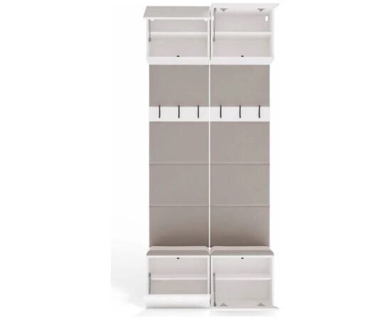 Top E Shop HAGA II 2W White Wardrobe Jaunumi -Dārzam