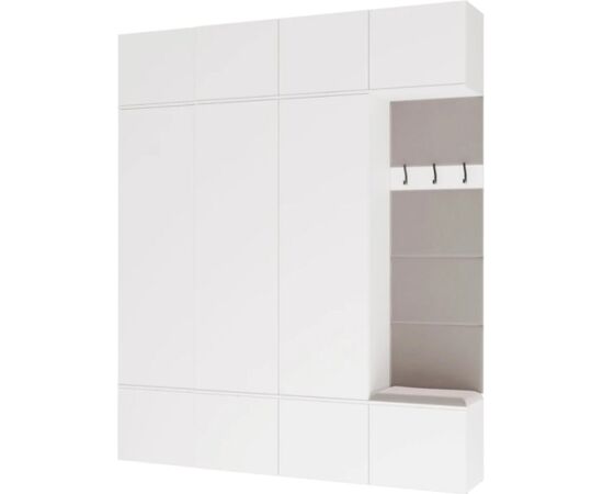 Top E Shop HAGA IV 3SZ1W Wardrobe – White Jaunumi -Dārzam