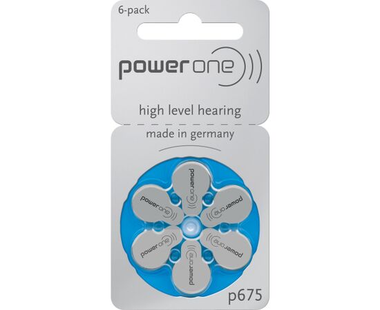 Bateria do aparatów słuchawkowych POWER ONE VARTA PR44/675 6szt./bl Akumulatori