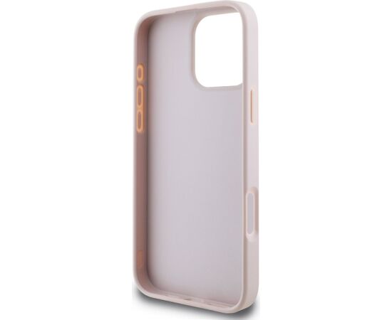 Guess PU 4G Metal Logo Case Aizsargapvalks priekš iPhone 16 Pro Max / rozā Neoriģinālie Maciņi