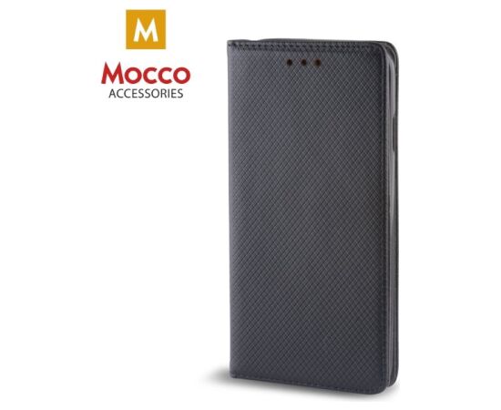 Mocco Smart Magnet Book Case Grāmatveida Maks Telefonam Huawei P20 Lite Melns Neoriģinālie Maciņi