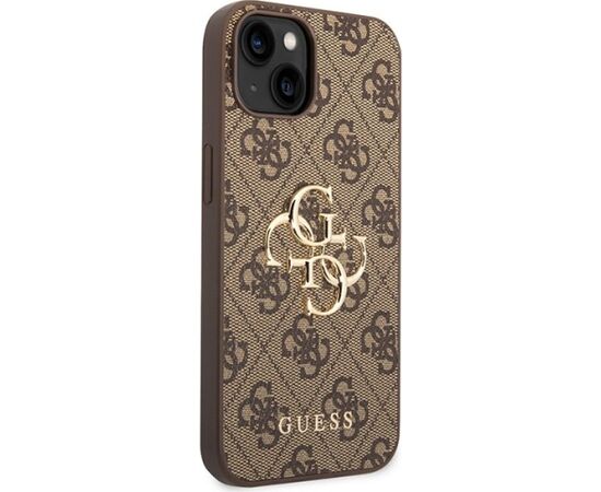 Guess 4G Big Metal Logo Back Case Aizsargapvalks Priekš Apple iPhone 15 Neoriģinālie Maciņi