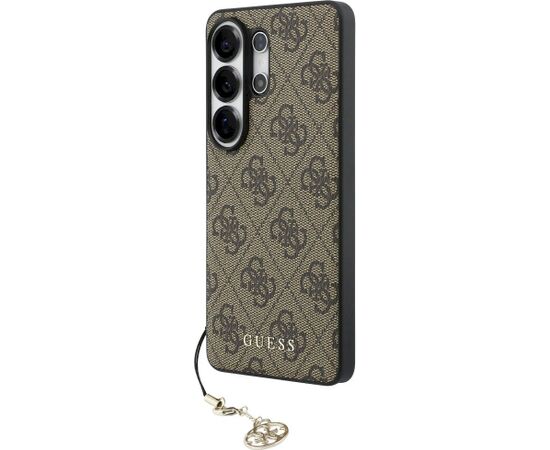 Guess 4G Classic Logo Charm MagSafe Aizsargapvalks priekš Samsung Galaxy S26 Ultra / brūns Neoriģinālie Maciņi