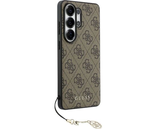 Guess 4G Classic Logo Charm MagSafe Aizsargapvalks priekš Samsung Galaxy S26 Ultra / brūns Neoriģinālie Maciņi