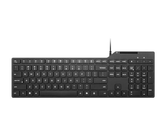 Lenovo USB-A Wired Smartcard Keyboard 5000 Keyboard Wired Estonian Plunger Type Switch Black Brown Box Клавиатуры