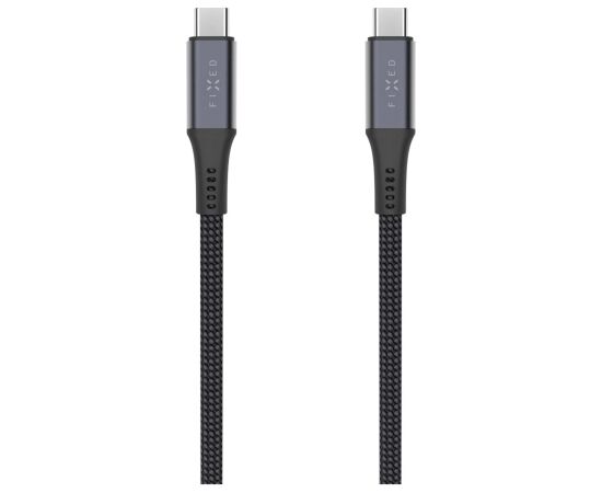 Fixed Braided Cable USB-C/USB-C, 2m, USB4 gen2 20Gbps, 4K 60Hz, 240W FIXDBP-CC2-GR Jaunumi - Viedierices