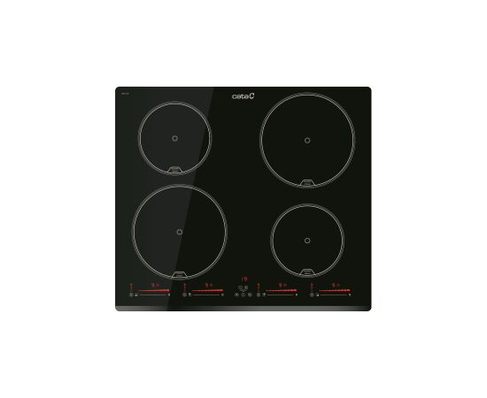 Cata INSB 6430 BK Hob, Induction, Width 59cm, 4 cooking zones, Touch control, Black CATA Крупная бытовая техника