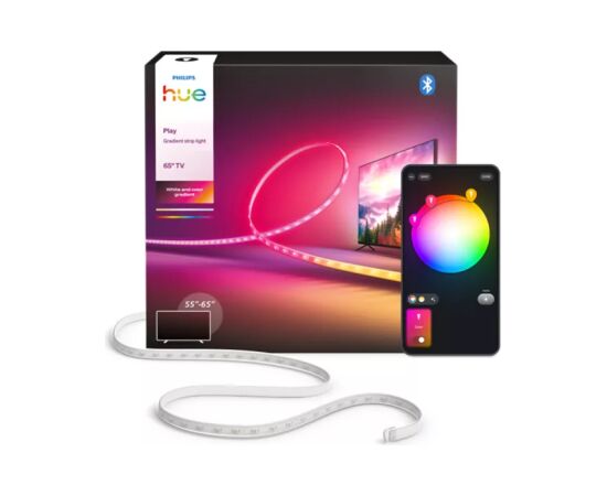 Philips Hue Play Gradient Light Strip 65" EU Gradient and white light (RGBICW) Bluetooth, Zigbee Dekoratīvais apgaismojums 