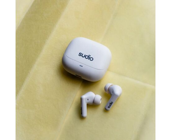 Sudio Earbuds C8 Bluetooth In-ear Microphone White Noise canceling Wireless Austiņas