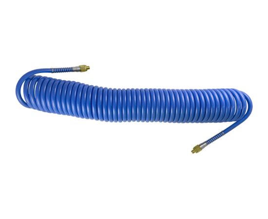 Gaisa vads spirālveida 10mm/15m 1/4" sav., JBM Pneimatiskie instrumenti