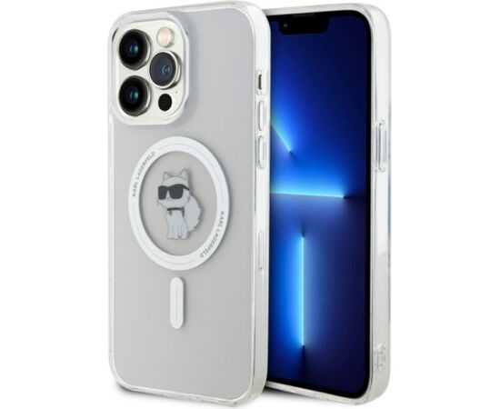 Karl Lagerfeld Apple  iPhone 15 Pro Max IML Choupette MagSafe Case Transparent Neoriģinālie Maciņi