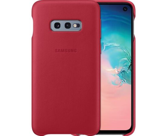 Samsung   Galaxy S10e Leather Cover EF-VG970LREGWW Red Neoriģinālie Maciņi