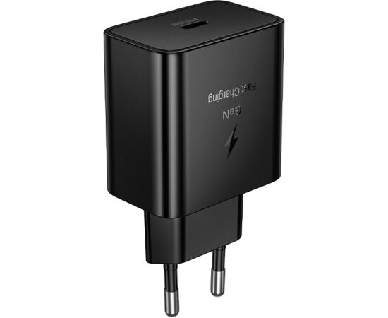 Charger Hoco N77 45W USB-C black Telefonu lādētāji 220v