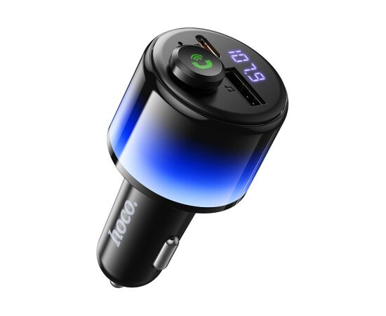 FM modulator Hoco E166 42W USB-C/USB-A Auto FM Transmiteri un Carplay ierīces